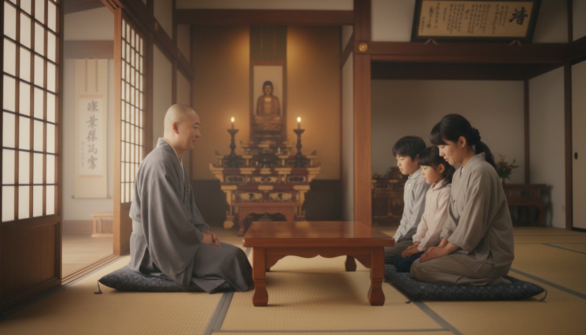 信頼できる寺院の住職と檀家の対話