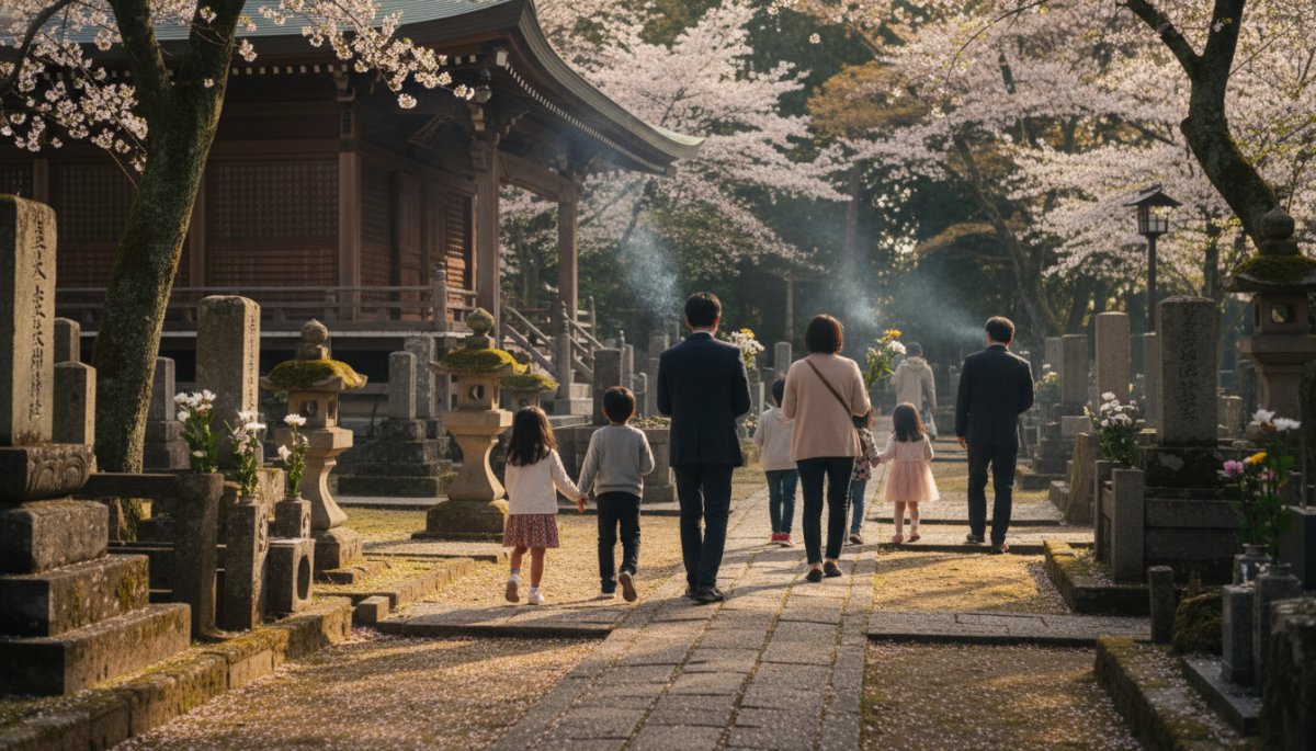 寺院の年間行事とお墓参りの風景
