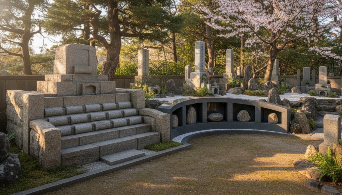 永代供養墓の種類を示す石材型墓地